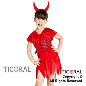 DISFRAZ DIABLITA NIA CAND C/VINCHA TALLE 3 x 1